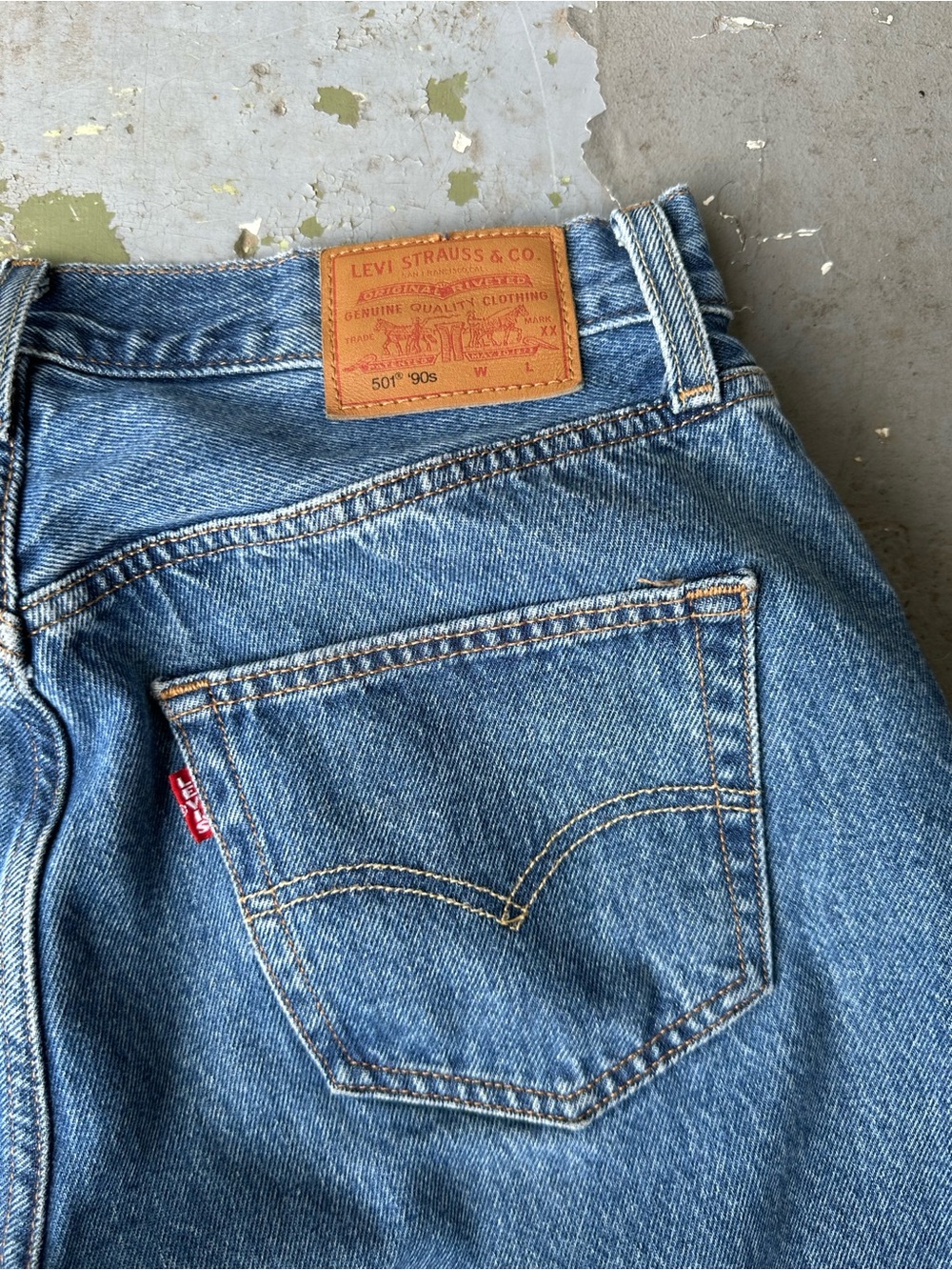 Premium Levi's Women's 501 Blue Denim Jeans